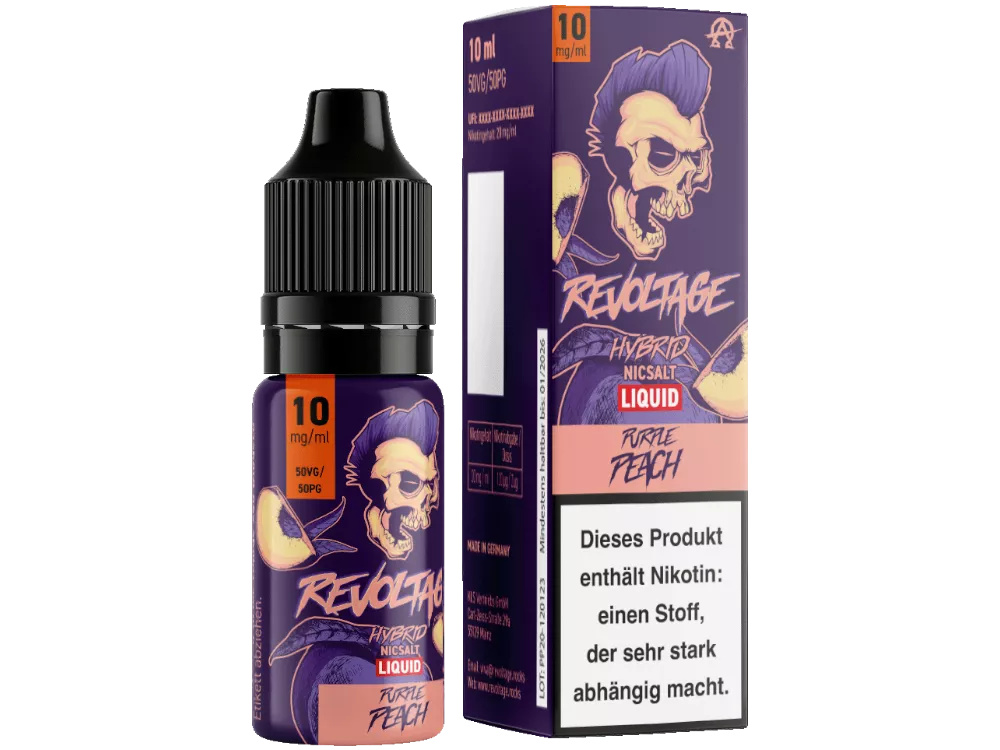 Purple Peach 10ml Hybrid-Nikotinsalz Liquid
