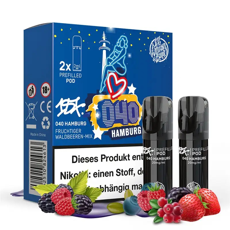 2x 187 Strassenbande Prefilled Pod - 040 Hamburg 20mg/ml
