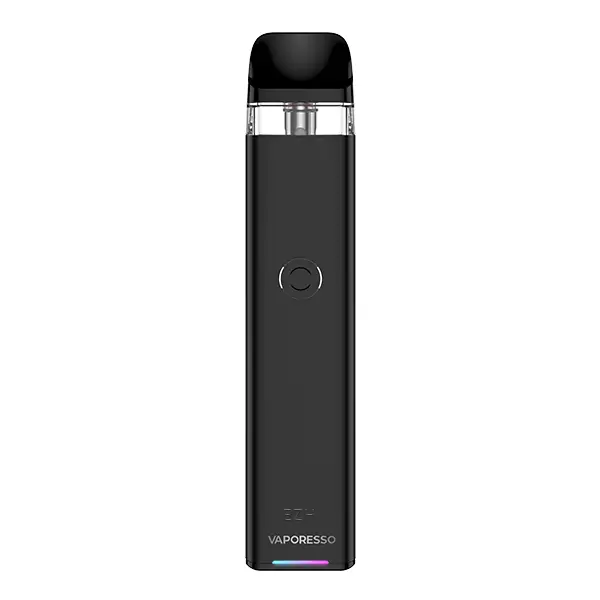 Vaporesso XROS 3 Pod Kit E-Zigarette in Schwarz, schlankes Design mit aufgestecktem Pod, Frontansicht