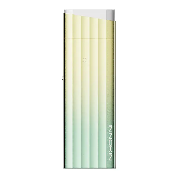 Innokin Klypse Plus Pod Kit in Grün-Gelb-Verlauf, schmales Gerät von vorne