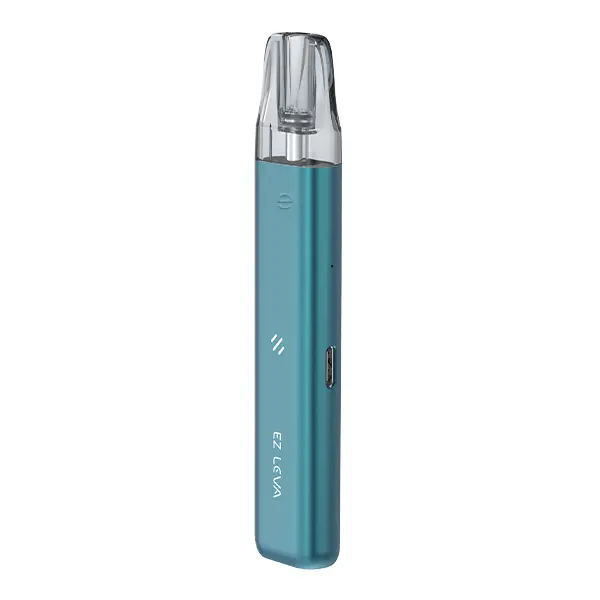 innokin-ez-leva-kit-4ltpM5TFDCuCRe.jpg Innokin EZ Leva Pod Kit in Petrol – schlankes Stift-Pod-System in der Seitenansicht