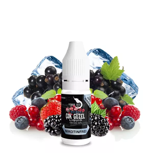 Hayvan Juice Cok Güzel 10ml eLiquid, Flasche mit eisgekühlten Waldfrüchten Himbeere, Johannisbeere und Erdbeere