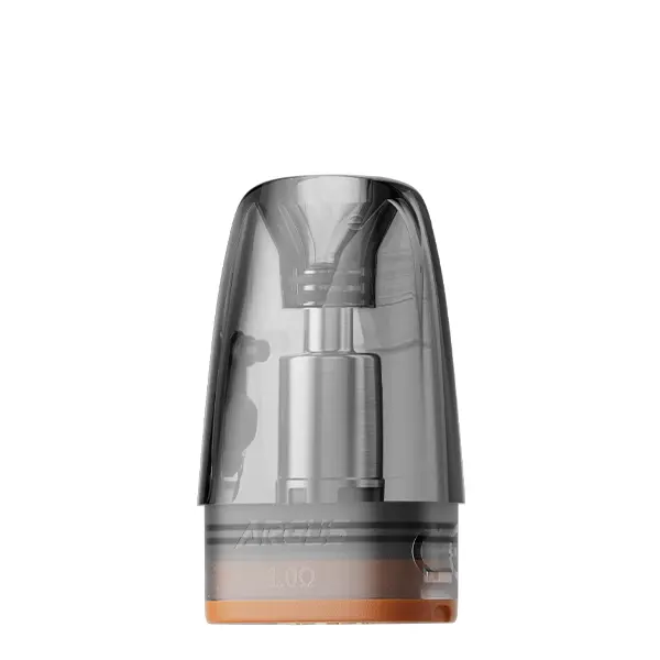 VooPoo Argus Multi Ohm Ersatz-Pod einzeln, transparenter Pod mit grauem Oberteil und orangebraunem Boden