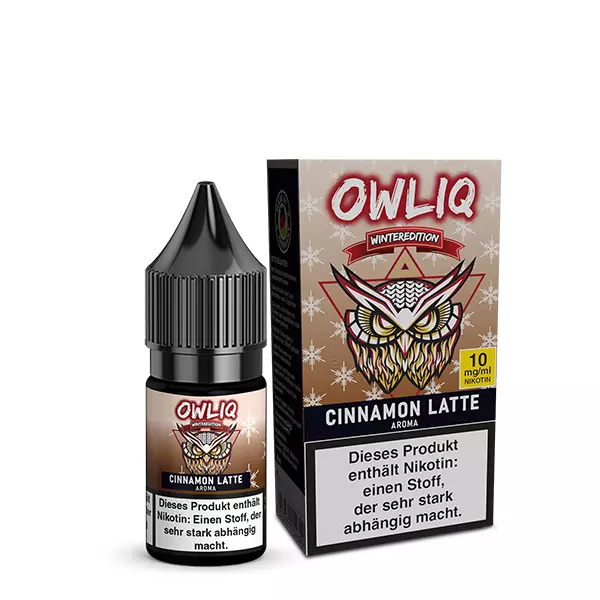 owlliq-cinnamon-latte-nikotinsalz-3.jpg Winteredition Cinnamon Latte - 10ml Nikotinsalz-Liquid