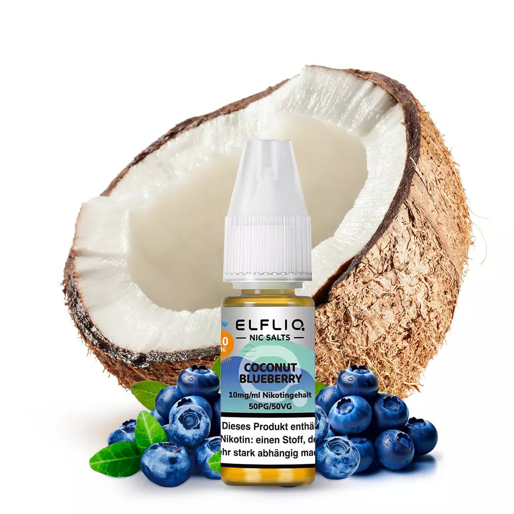 elfliq-coconut-blueberry-1Lil2VFCYgafZ2.jpg Elfliq Coconut Blueberry - 10ml Nikotinsalz-Liquid