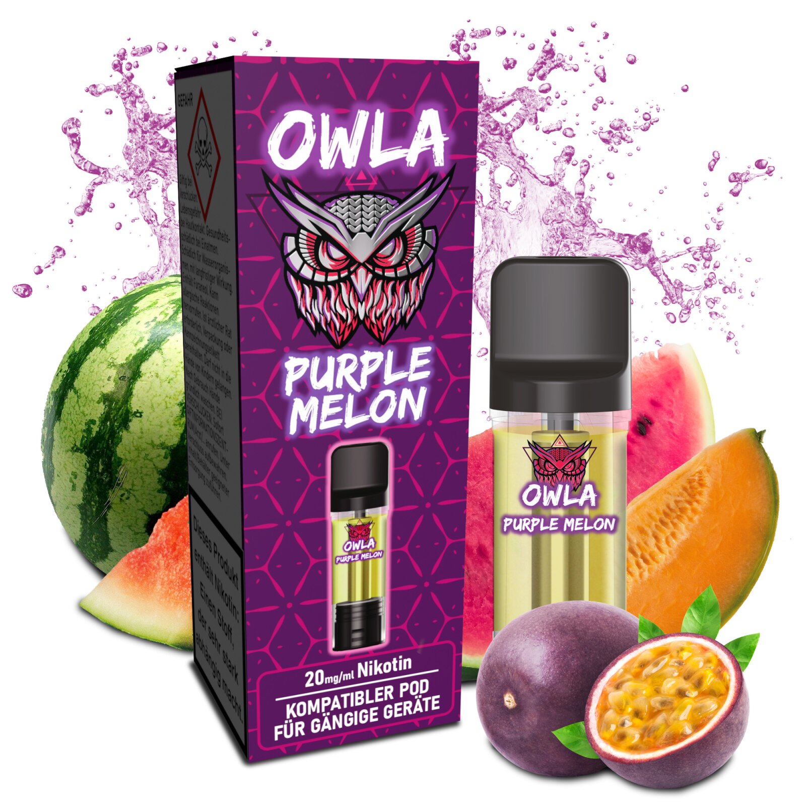 Owla Purple Melon Prefilled Pod