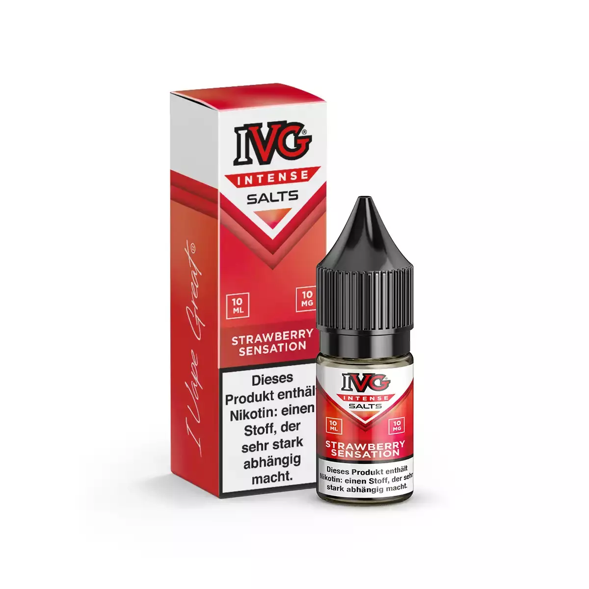 Intense Salts - Strawberry Sensation - 10ml Nikotinsalz-Liquid