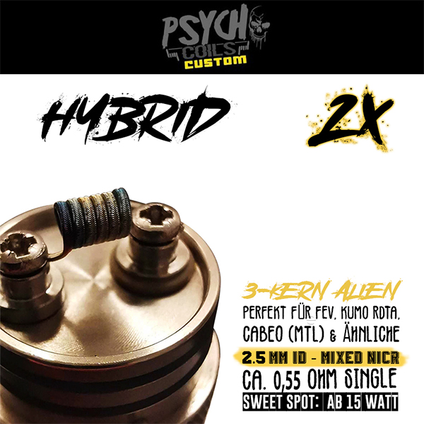 2x Psycho Coils - Hybrid Coil 0.55 Ohm