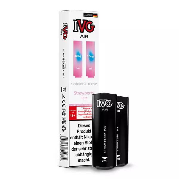 2x IVG Air Prefilled Pod - Strawberry Ice - 20mg/ml 2x IVG Air Prefilled Pod - Strawberry Ice - 20mg/ml