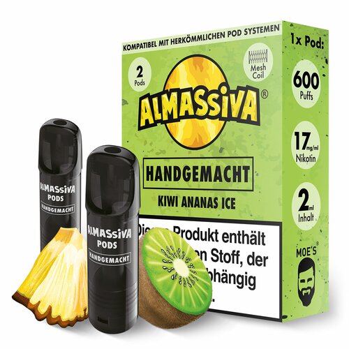 2x Al Massiva Prefilled Pods - Handgemacht - 17mg/ml