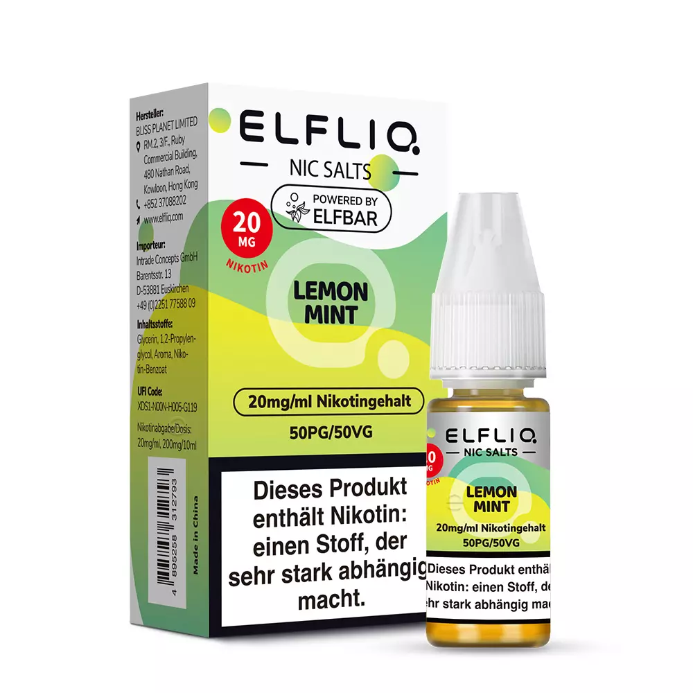 Elfliq Lemon Mint - 10ml Nikotinsalz-Liquid