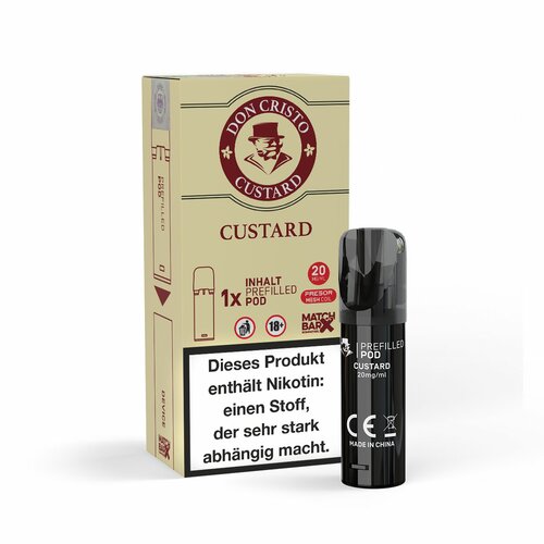 Don Cristo Prefilled Pod - Custard - 20mg/ml