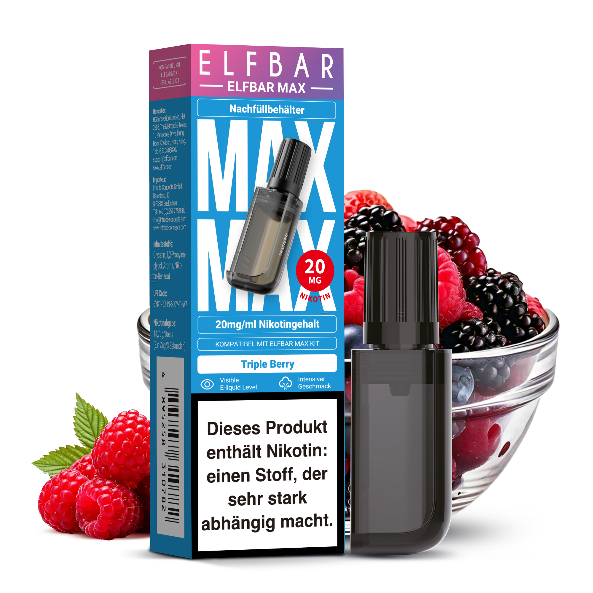 Elfbar Max - Triple Berry - Nachfüllbehälter