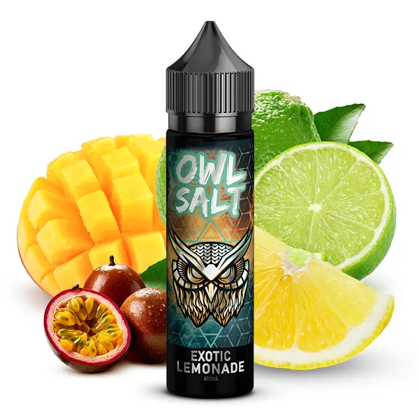 OWL Exotic Lemonade Longfill 60ml Flasche mit Mango, Passionsfrucht, Limette und Zitrone