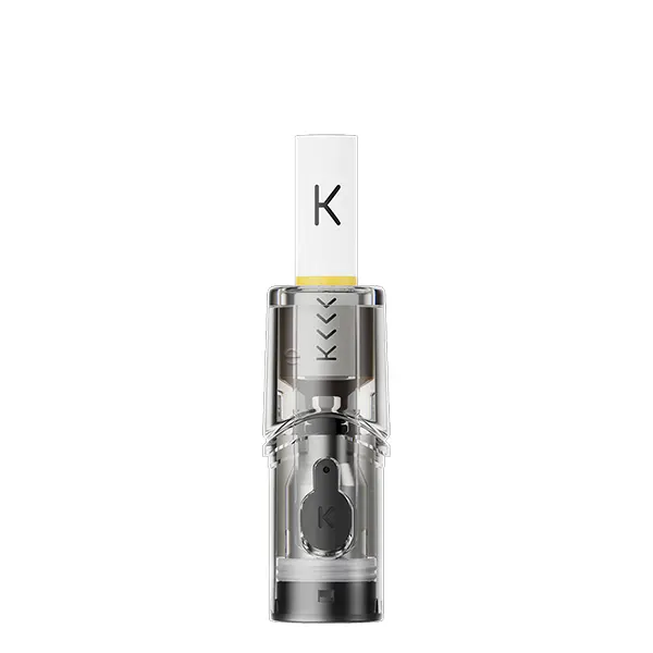 Kiwi Spark Ersatz-Pod transparenter Pod mit weißem Mundstück und sichtbarem Coil