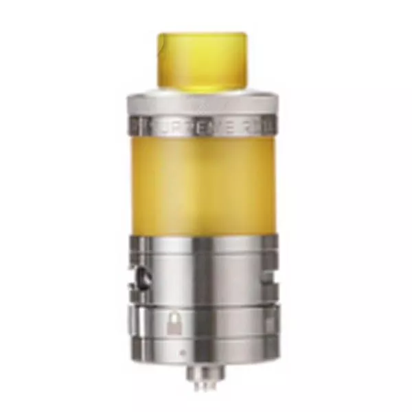 source918979.jpg Steam Crave Aromamizer Supreme RDTA V2 Ultem Kit – silberner RDTA mit gelbem Ultem-Glas und offenem Deck