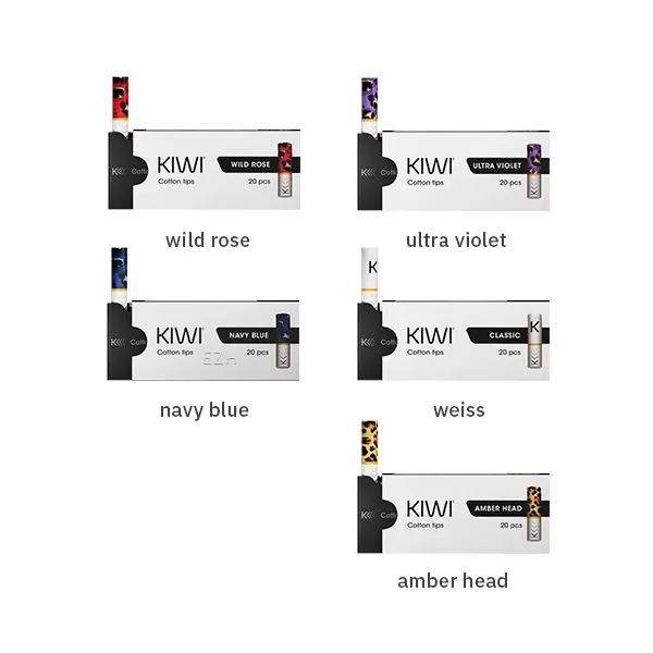 source406908.jpg Kiwi Pod Kit E-Zigarette Filter in 5 Farbvarianten: Wild Rose, Ultra Violet, Navy Blue, Weiss und Amber Head