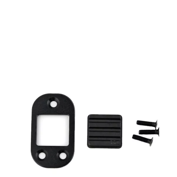 DOVPO Abyss AIO Button Kit Eckig – schwarzes Ersatzteil-Set mit Rahmen, Gummipad und Schrauben