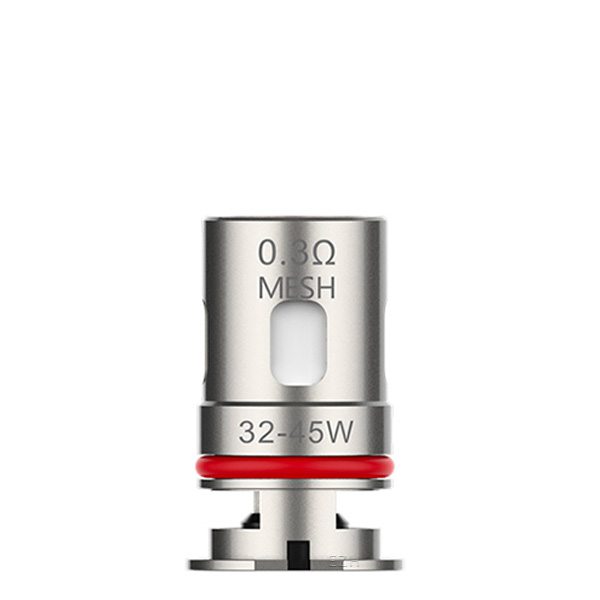Vaporesso GTX Mesh Verdampferkopf 0,4 Ohm, 32–45W – einzelner Coil in Silber-Rot