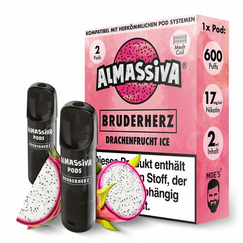 2x Al Massiva Prefilled Pods - Bruderherz - 17mg/ml