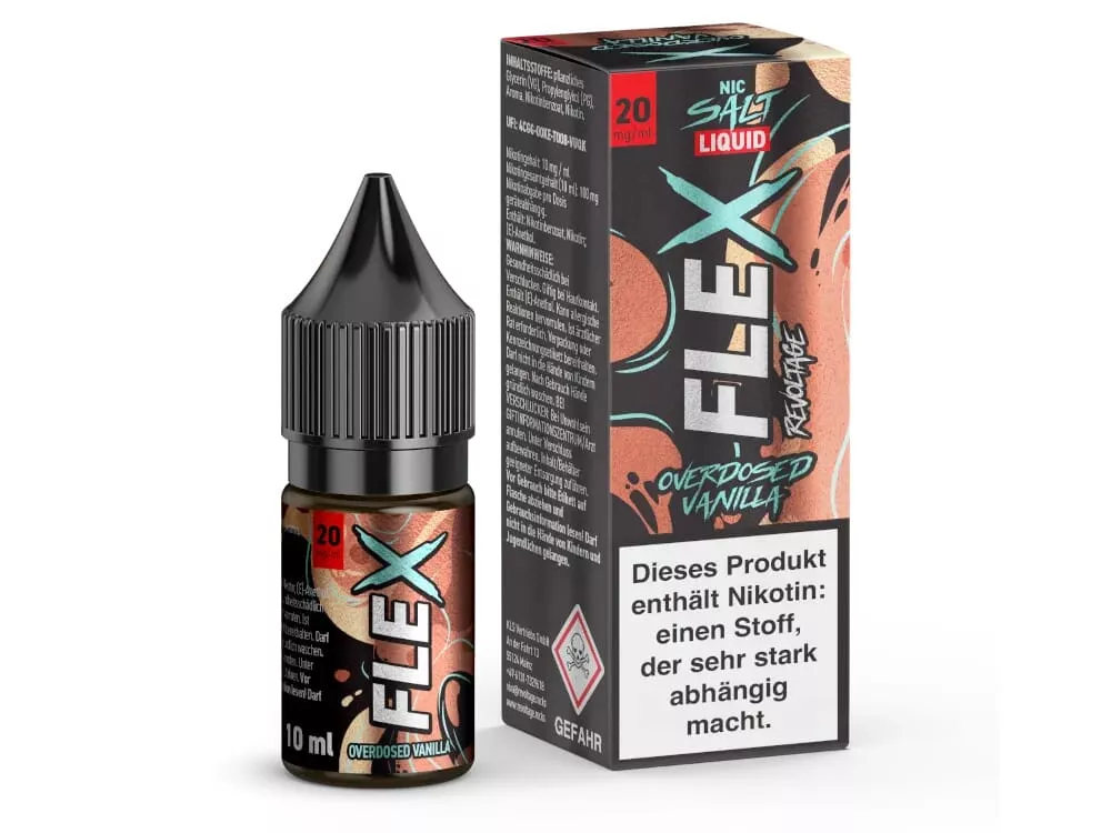 Flex - Overdosed Vanilla 10ml Nikotinsalz Liquid