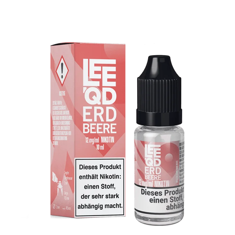 LQDC410_800x800.png?ts=1759917214 LEEQD Erdbeere Fruit 10ml Liquid – rosa Verpackung mit Flasche und Warnhinweisen