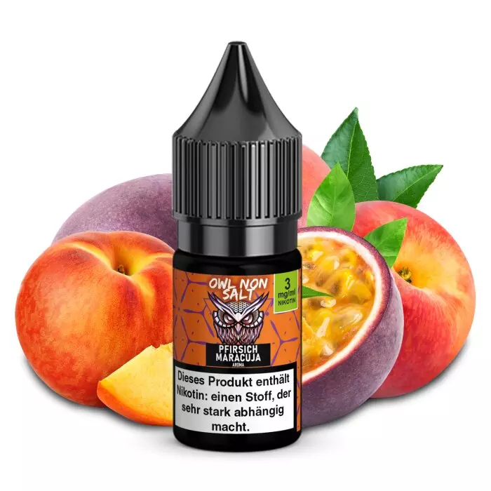 OWL Non-Salt - Pfirsich Maracuja - 10ml Liquid