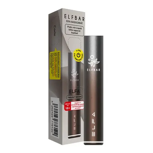 elf-bar-elfa-prefilled-pod-kit-twilight-brown.jpg Elfbar Elfa CP Basisgerät Braun-Bronze mit Verpackungskarton