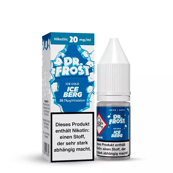 Ice Cold Iceberg - 10ml Nikotinsalz-Liquid 20mg/ml Ice Cold Iceberg - 10ml Nikotinsalz-Liquid 20mg/ml