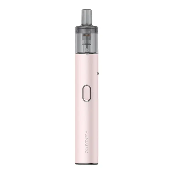 Schlankes rosafarbenes Pod-Gerät mit transparentem Tank – Innokin Plexus Go Pod Kit in Rosa