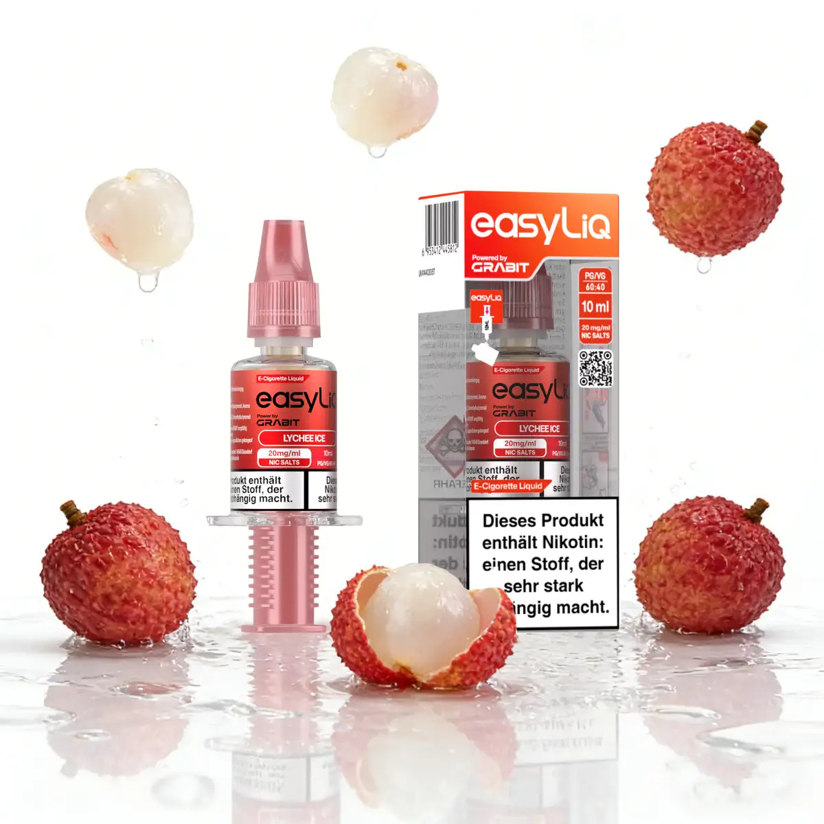 easyLIQ Lychee Ice - 10ml Nikotinsalz-Liquid