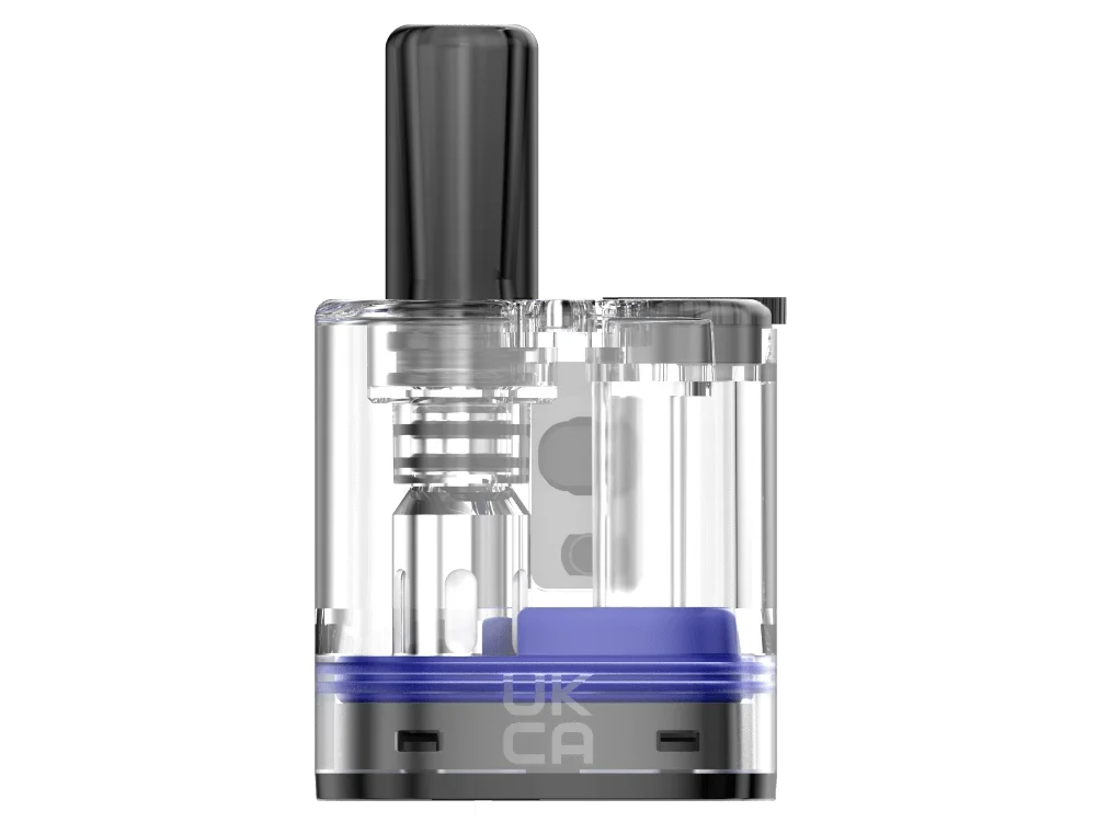 Einzelner transparenter Ersatz-Pod mit blauem Akzent für GeekVape S30 Boost