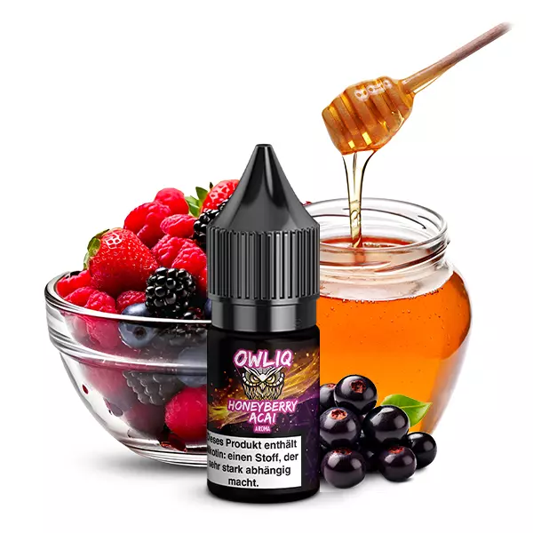 owlliqhoneyberry-acai-nikotinsalz-1.jpg Owliq - Honeyberry - 10ml Nikotinsalz-Liquid