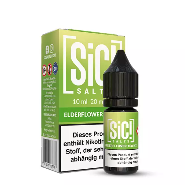 SiC! Salts - Elderflower Tea Ice - 10ml Nikotinsalz-Liquid SiC! Salts - Elderflower Tea Ice - 10ml Nikotinsalz-Liquid