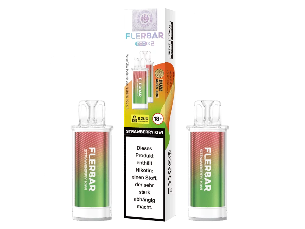 2x Flerbar - Prefilled Pod - Strawberry Kiwi