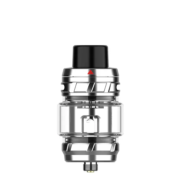 vaporesso-itank-t-tank-dual-mesh-version-2.jpg Vaporesso iTank T Verdampfer Dual Mesh in Silber, Glasverdampfer mit Edelstahlgehäuse, Seitenansicht