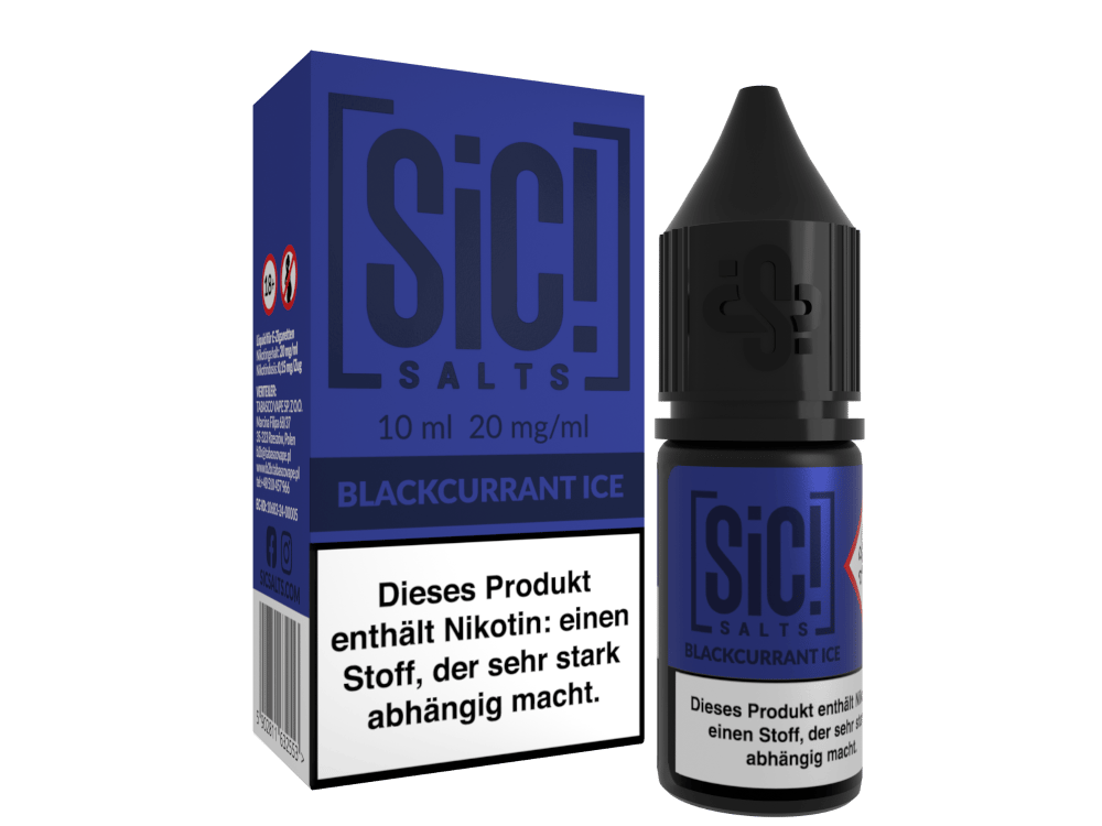 SiC! Salts - Blackcurrant Ice - 10ml Nikotinsalz Liquid