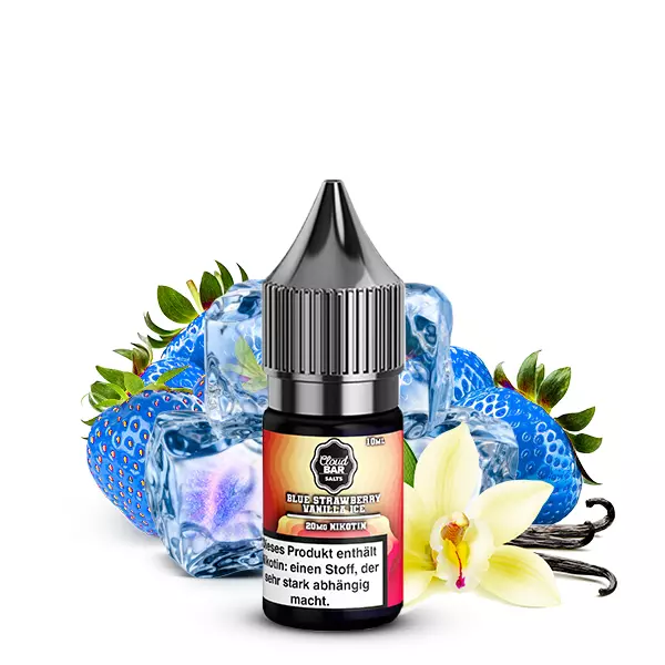 Cloudbar Blue Strawberry Vanilla Ice - 10ml Nikotinsalz-Liquid