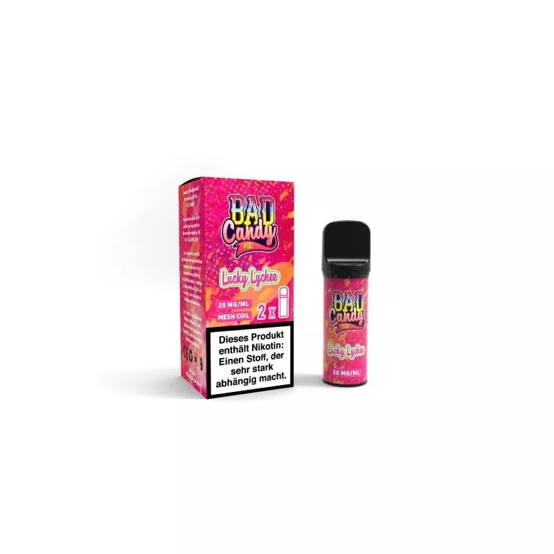 2x Bad Candy - Pod2Go Prefilled Pod - Lucky Lychee 20mg/ml