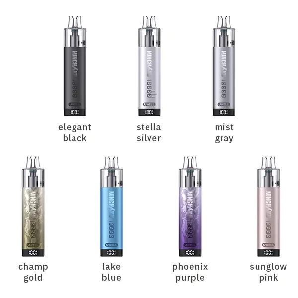uwell-nchku-10000-refillable-pod-kit-8.jpg Uwell Nchku 10000 Refillable Pod Kit – alle 7 Farben: Elegant Black, Stella Silver, Mist Gray, Champ Gold, Lake Blue, Phoenix Purple,