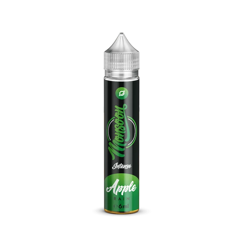 MON711_800x800.png?ts=1763632026 Monsoon Apple Rain Longfill in schwarzer 20-ml-Flasche mit grünem Etikett und transparentem Unicorn-Bottle-Aufsatz