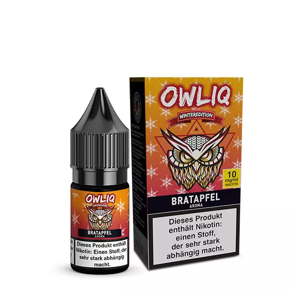 Owliq - Winteredition Bratapfel - 10ml Nikotinsalz-Liquid