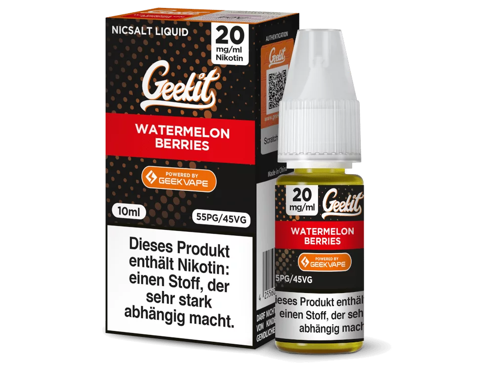 Geekit - Watermelon Berries - 10ml Nikotinsalz Liquid