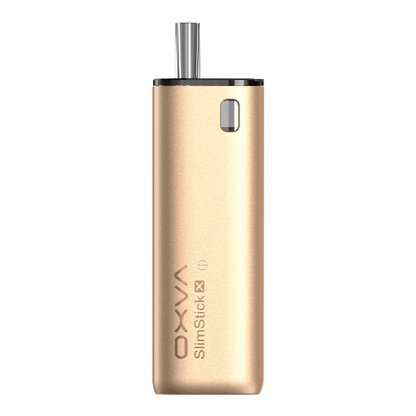 Oxva Slimstick X Pod Kit in Gold – schlankes kompaktes Pod-System, Seitenansicht