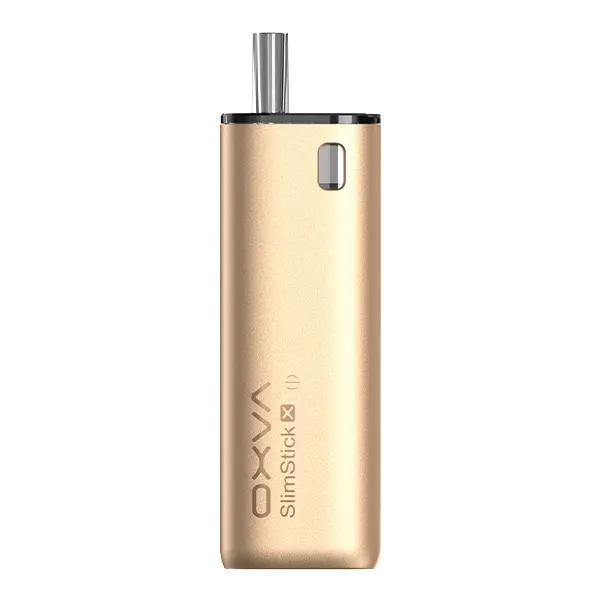 Oxva Slimstick X Pod Kit in Gold – schlankes kompaktes Pod-System, Seitenansicht