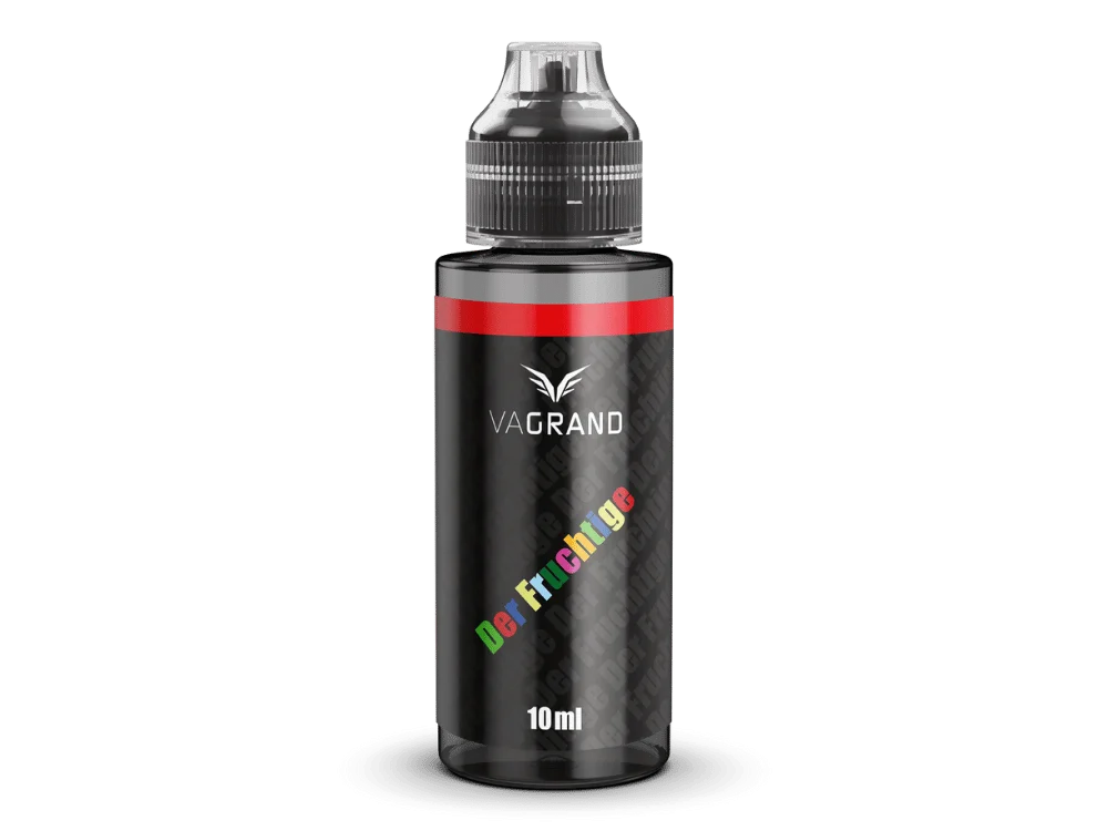 Vagrand_Longfill_10ml_Der-Fruchtige_1000x750.png Vagrand Der Fruchtige Longfill Flasche 10ml schwarz mit buntem Schriftzug