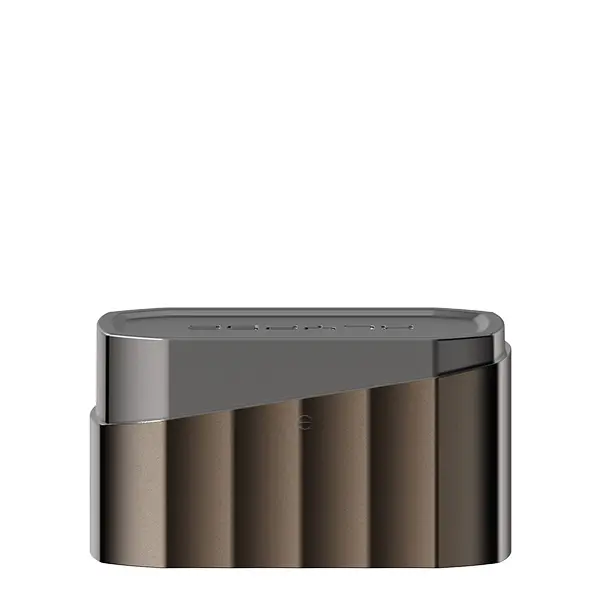 innokin-klypse-cap-5.jpg Innokin Klypse Plus Cap in Dunkelbraun mit gerippter Textur, Ersatzkappe von vorne