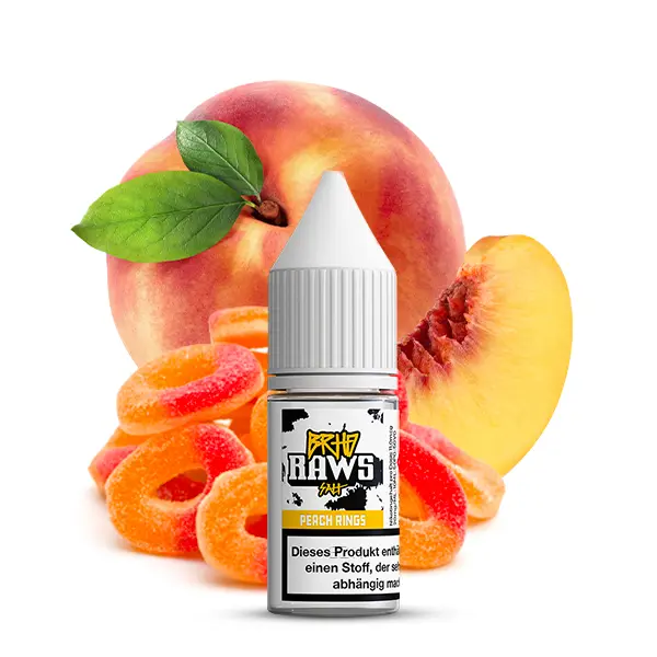 Raws Peach Rings - 10ml Nikotinsalz-Liquid