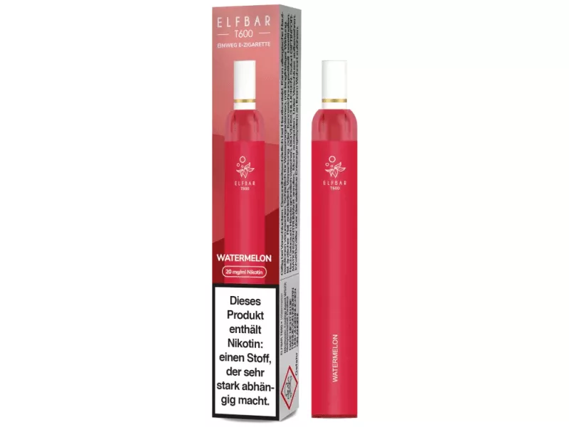 Elfbar T600 Einweg E-Zigarette - 20mg/ml Watermelon