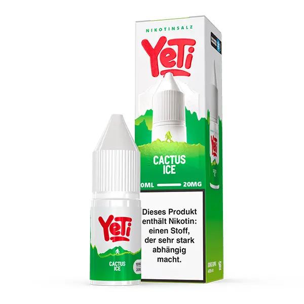 Yeti Summit Cactus Ice 10ml Nikotinsalz-Liquid – Flasche mit grüner Verpackung